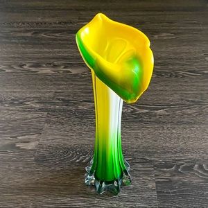 Vintage Glass Flower Vase